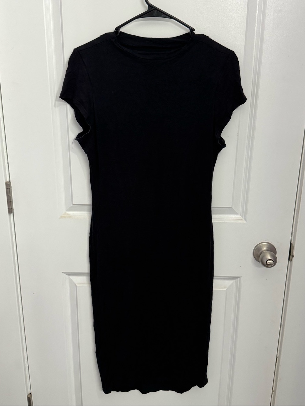 Stella Luce Black Fitted Midi Dress